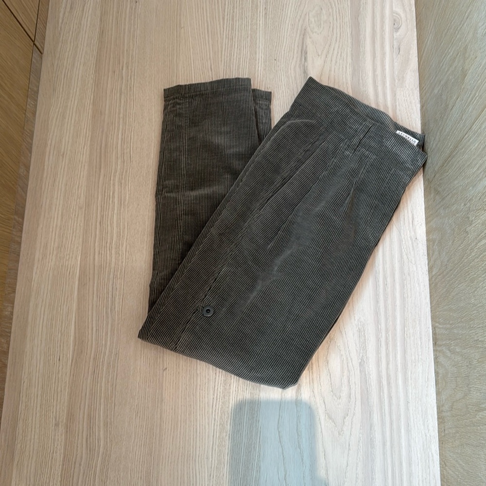 Brunello Cucinelli grey corduroy pants